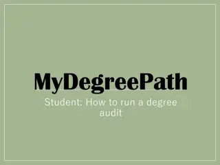 Guide to Running a Degree Audit on MyDegreePath