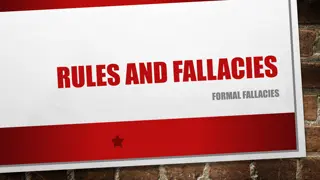 Rules and Fallacies in Valid Syllogisms