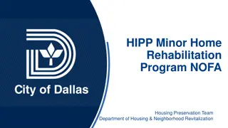 HIPP Minor Home Rehabilitation Program Overview