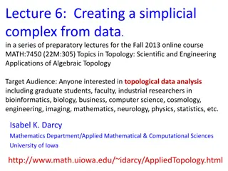 Introduction to Creating Simplicial Complexes from Data