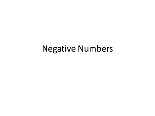 Negative Numbers and Additive Inverse