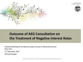 Outcome of AEG Consultation on Treatment of Negative Interest Rates by Real Sector Division IMF Statistics Department