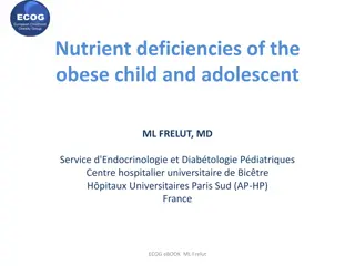 Nutrient Deficiencies in Obese Children and Adolescents