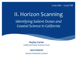 Exploring Horizon Scanning for Ocean and Coastal Science Prioritization in California