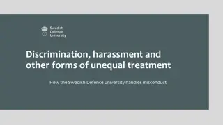 Addressing Misconduct and Discrimination at the Swedish Defence University