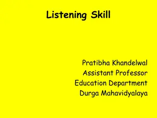 Enhancing Listening Skills in Education