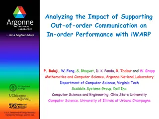 Impact of Supporting Out-of-order Communication on In-order Performance