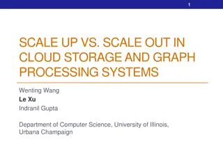 Comparing Scale-Up vs. Scale-Out in Cloud Storage and Graph Processing Systems