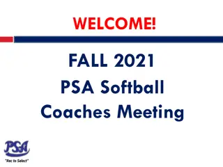 Fall 2021 PSA Softball Coaches Meeting Information