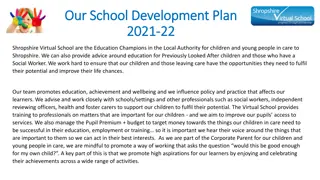 Shropshire Virtual School Development Plan 2021-2022