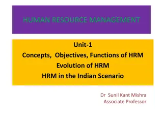 Overview of Human Resource Management in Organisations