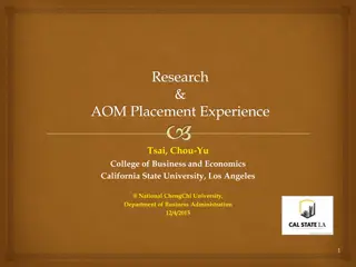 AOM Placement Service and Job Materials Overview