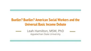 Social Work Scholars' Perspectives on Universal Basic Income