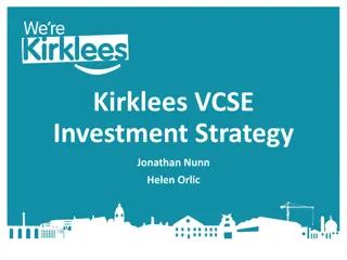 Kirklees VCSE Investment Strategy Overview