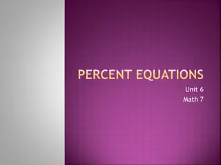 Percent Equations in Math