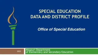 Special Education Data and District Profile in Missouri 2023