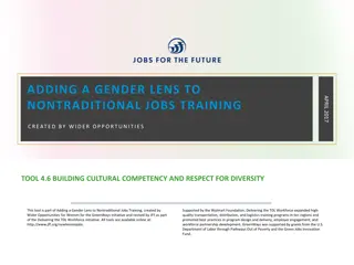 Gender Lens in Nontraditional Jobs Training Benefits and Quiz