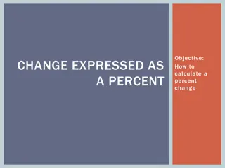 Percent Change in Various Scenarios