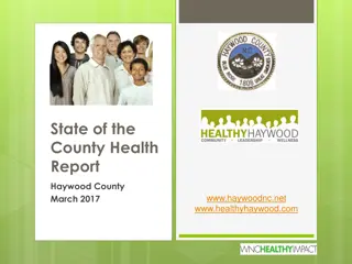 Haywood County Health Report: Insights and Priorities 2016