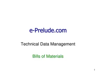 Understanding Bills of Materials in Technical Data Management