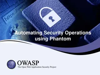 Automating Security Operations Using Phantom