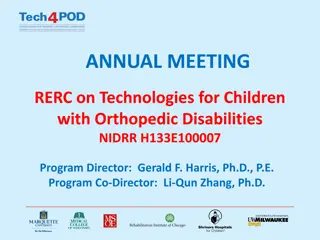 RERC Annual Meeting on Technologies for Children with Orthopedic Disabilities