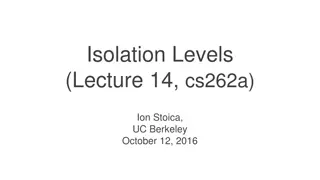 Isolation Levels in Database Management Systems