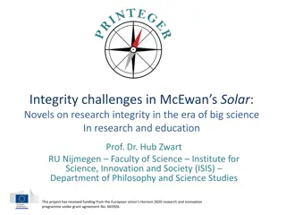 Integrity Challenges in McEwan's Solar: Novels on Research Integrity in the Era of Big Science