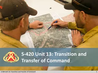 Transition and Transfer of Incident Command