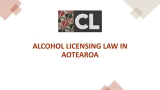 Alcohol Licensing Laws in Aotearoa