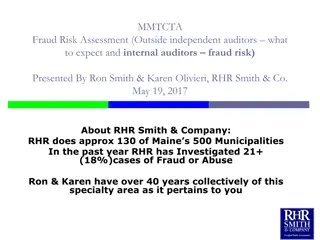 Fraud Risk Assessment and Internal Controls Overview