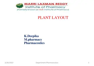 Comprehensive Plant Layout for Pharmaceutics Department on 2/26/2022