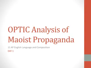 Maoist Propaganda Through OPTIC Analysis