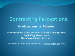 Insights into Mentor-Student Perceptions in Academia