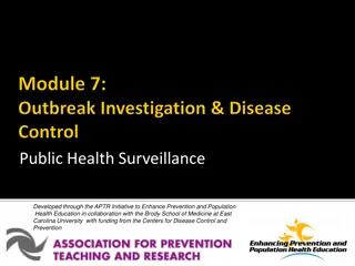 Public Health Surveillance for Population Health