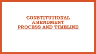 Constitutional Amendment Process and Timeline for Tribal Election