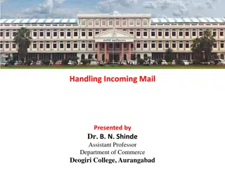 Efficient Procedure for Handling Incoming Mail in Offices