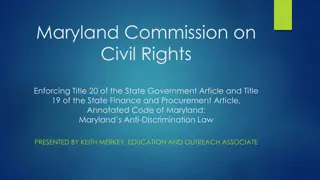 Maryland Commission on Civil Rights: Ensuring Equal Opportunity and Fighting Discrimination