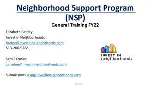 Neighborhood Support Program (NSP) Overview