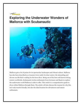 Exploring the Underwater Wonders of Mallorca with Scubanautic