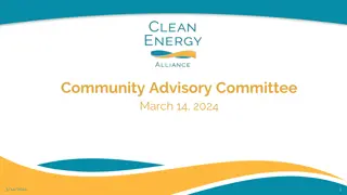 Clean Energy Alliance Community Meeting Highlights