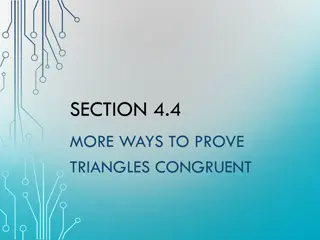 Proving Triangles Congruent: Methods and Examples