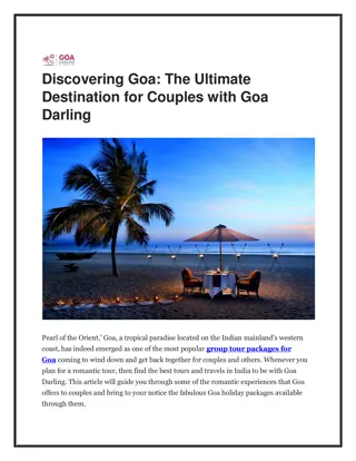 Discovering Goa The Ultimate Destination for Couples with Goa Darling