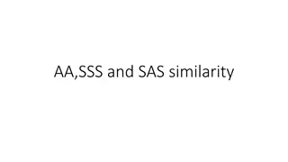 Exploring Triangle Similarity: AA, SSS, and SAS Methods