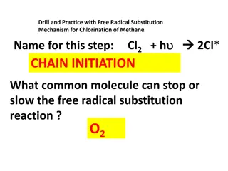 Free Radical Substitution Mechanism in Methane Chlorination