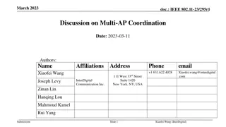 Discussion on Multi-AP Coordination Architecture in IEEE 802.11-23