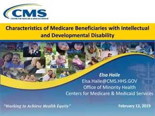 Characteristics of Medicare Beneficiaries with IDD: Analysis Summary