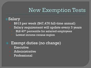 Overview of Salary Requirement Update Process in the Lowest-Income Census Region