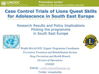 Case-Control Trials of Lions Quest Skills in South East Europe Research Results