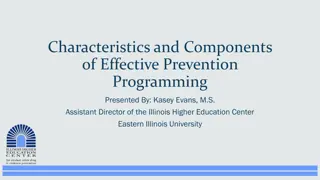 Effective Prevention Programming Characteristics